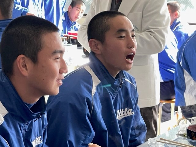 新田高等学校での事業の模様